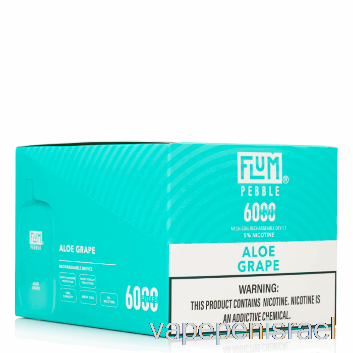 חד פעמי Vape Israel [חבילה של 10 חבילות] Flum Pebble 6000 חד פעמי